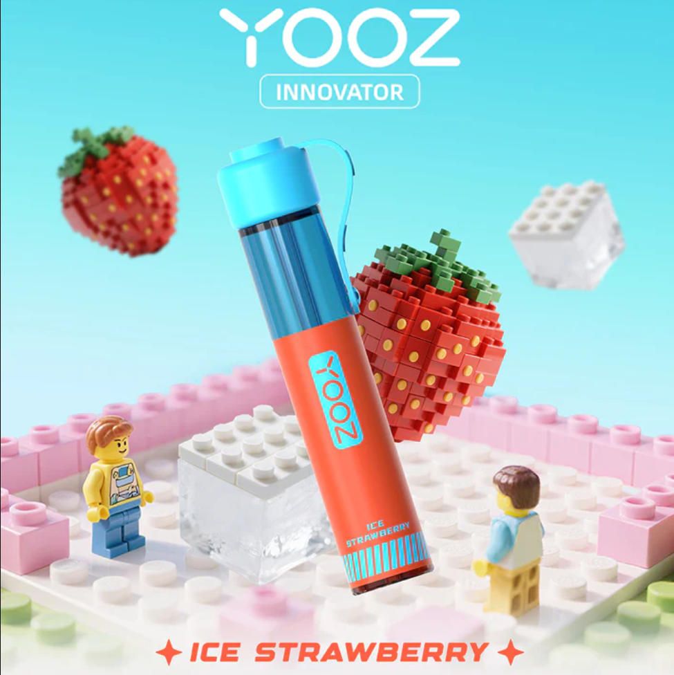柚子积木YOOZ INNOVATOR 8毫升 4000口 一次性电子烟 - 草莓芒果